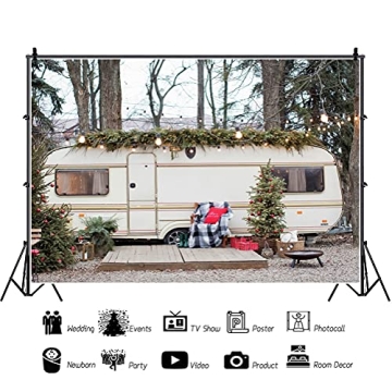 YongFoto 12x8ft Christmas Backdrop - Festive Fun