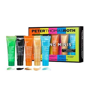 Peter Thomas Roth Masking Minis 5-Piece Mask Kit, Facial Masks Skincare Set, Travel-Size Skincare, 5 Count