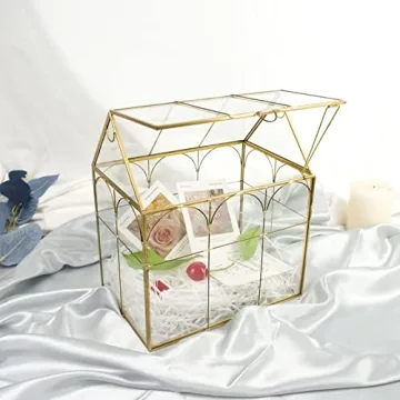 ZSE29847 Elegant Tall Glass Greenhouse Terrarium for Plants