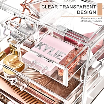 Sorbus Clear Makeup Organizer for Cosmetics and Accessories