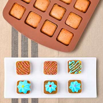 FUNBAKY 24-Cavity Silicone Baking Molds for Creative Treats