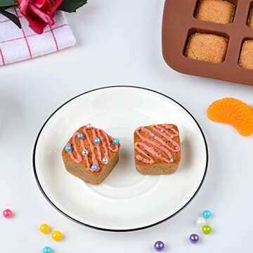 FUNBAKY 24-Cavity Silicone Baking Molds for Creative Treats