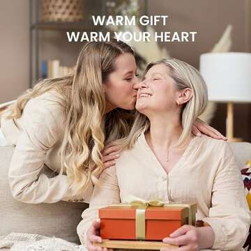 Heating Pad for Neck, Shoulder and Back Weighted Heating Pad for Back Pain Relief, 6 Heat Settings, 2 Hours Auto-Off, Gifts for Women Men Mom Dad, 24"x32",Gray