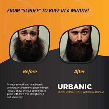 Zircon Beard Straightener: Best Electric Hair Brush for Men