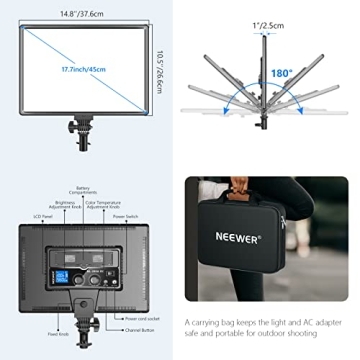 Neewer NL288 Video Light with Remote for Stunning Photography