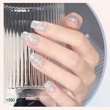 GAOY 42 Pcs Gel Nail Polish Kit, Black Brown Red Glitter Jelly Colors All Seasons Gel Nail Polish Set with Glossy & Matte Top Coat and Base Coat for Salon and DIY Manicure at Home