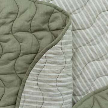 Frankie Lane Reversible French Linen Playmat for Infants