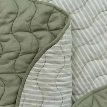 Frankie Lane Reversible French Linen Playmat for Infants