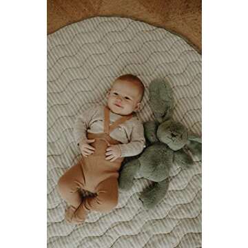 Frankie Lane Reversible French Linen Playmat for Infants