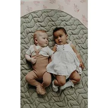 Frankie Lane Reversible French Linen Playmat for Infants