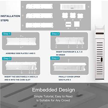 Doxo Small Bathroom Storage Cabinet for Organizing Spaces