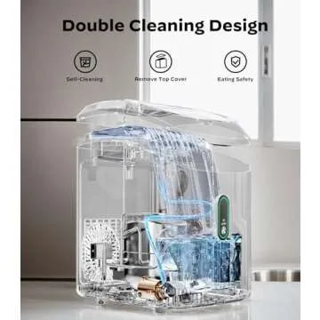 Nugget Ice Maker - 33lbs Daily Chewable Ice Production