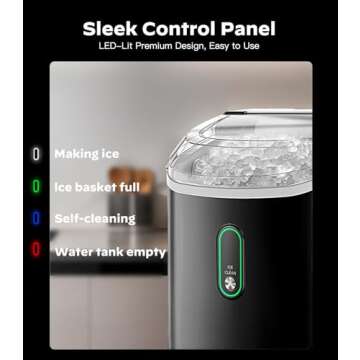 Nugget Ice Maker - 33lbs Daily Chewable Ice Production