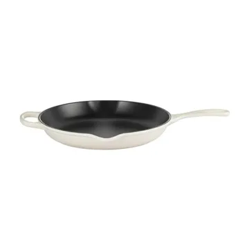 Le Creuset Enameled Cast Iron Signature Iron Handle Skillet, 11.75" (2-3/8 qt.), Meringue