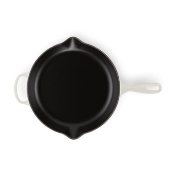 Le Creuset Enameled Cast Iron Signature Iron Handle Skillet, 11.75" (2-3/8 qt.), Meringue