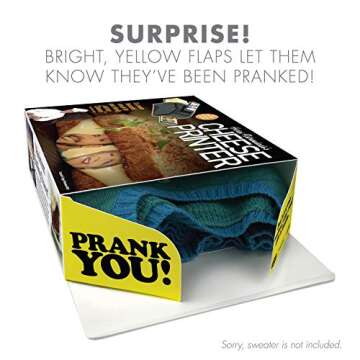 Prank-O Cheese Printer Gag Gift Empty Box for Funny Gifting Adventures