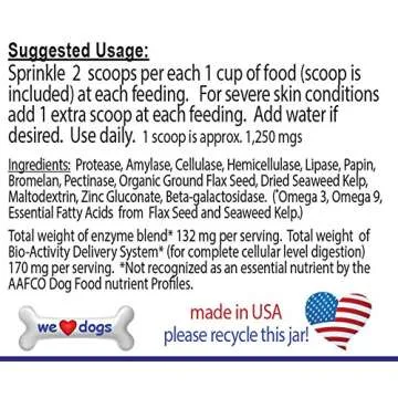 Mange Remedy for Dogs | SkinPlex PLUS Digestive Enzymes