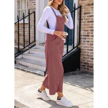 Stylish Corduroy Overalls for Women Adjustable Fit