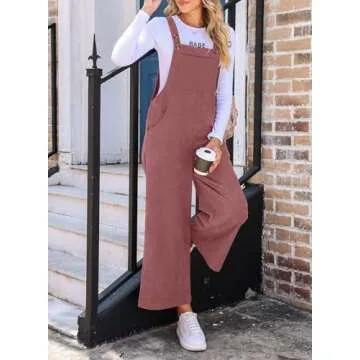 Stylish Corduroy Overalls for Women Adjustable Fit