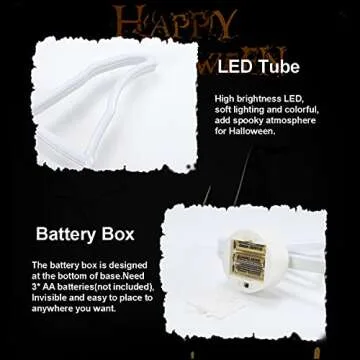 YAOZHOU Thanksgiving Table Decor,Pumpkin Lights Lamp, Neon Signs Battery Operated, Halloween Decorations Indoor, Cute Vintage Fall Decor for Home, Room, Kitchen, Desk, Office