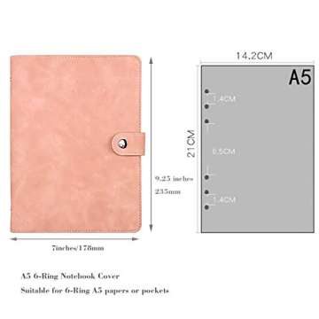 Elegant A5 PU Leather Notebook Binder for Ultimate Organization