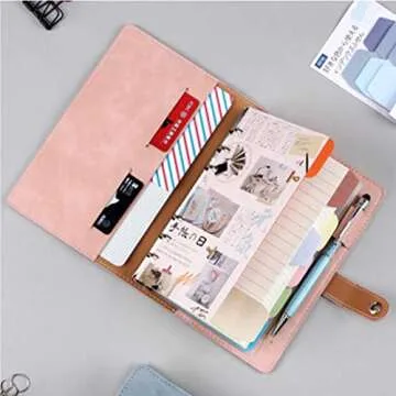 Elegant A5 PU Leather Notebook Binder for Ultimate Organization
