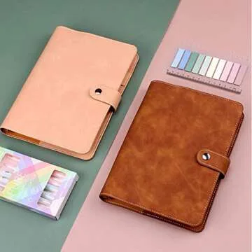 Elegant A5 PU Leather Notebook Binder for Ultimate Organization