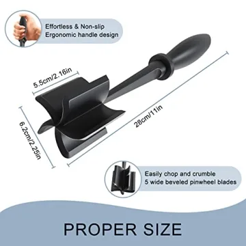 Versatile 5-Blade Meat Chopper for Easy Cooking