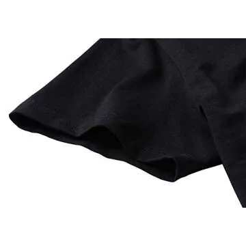 YITAN Teen Girls Funny Casual T Shirt Crewneck Summer Tops Tee Shirt Black Small