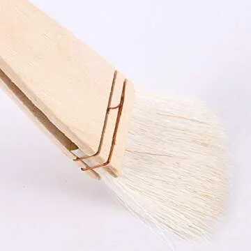 ZEONHEI 8 PCS Hake Brushes - Soft Goat Hair Art Brushes