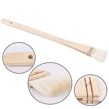 ZEONHEI 8 PCS Hake Brushes - Soft Goat Hair Art Brushes