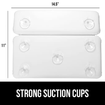 Comfortable Gorilla Grip Bath Pillow for Relaxing Baths