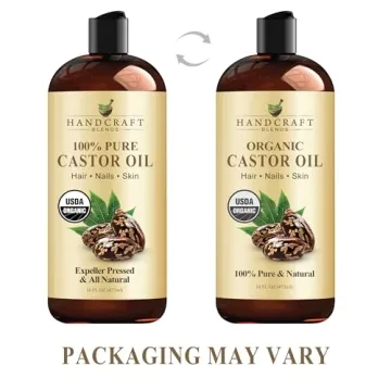 Organic Castor Oil for Hair Growth & Skin Care - 16 Fl Oz
