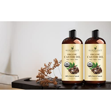 Organic Castor Oil for Hair Growth & Skin Care - 16 Fl Oz