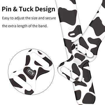 SKYLET Compatible with Apple Watch Band 38mm 40mm 41mm 42mm 44mm 45mm 49mm for Women Girls Men, Cute Leopard Printed Pattern Sport Band for iWatch Ultra SE Series 8 7 6 5 4 3 2 1 for Women Girls