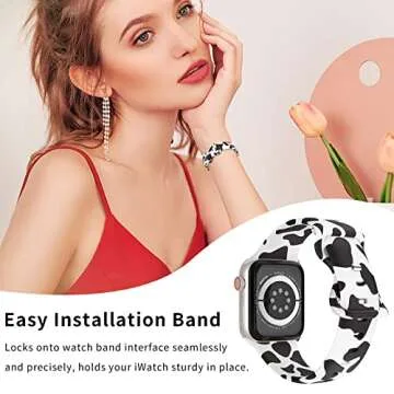 SKYLET Leopard iWatch Band for Apple Watch 38mm to 49mm