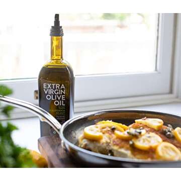 Cobram Estate California Select Extra Virgin Olive Oil - First Cold Pressed, Non-GMO, Keto Friendly, High in Antioxidants, Fruity & Balanced - Cold Pressed Olive Oil Bottle EVOO - 750ml (Pack of 1)