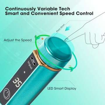 LIERKISS Cordless Nail Drill 35000RPM Electric Kit