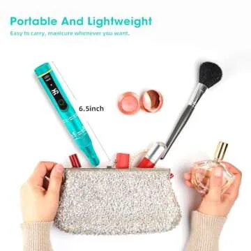 LIERKISS Cordless Nail Drill 35000RPM Electric Kit