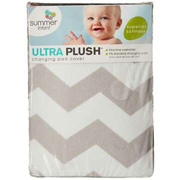 Summer Infant Ultra Plush Changing Pad Cover, Chevron