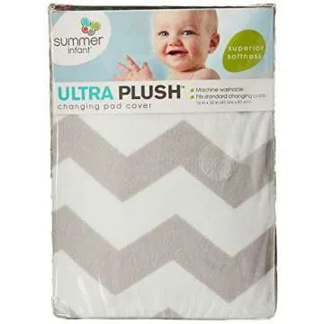 Summer Infant Ultra Plush Changing Pad Cover, Chevron