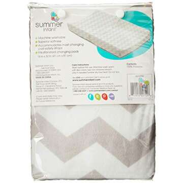 Summer Infant Ultra Plush Changing Pad Cover, Chevron