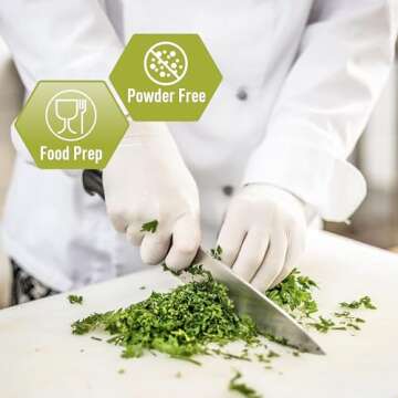 Medpride Latex Gloves - 5 mil Thick, Perfect Fit & Durable