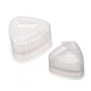 kxkxvovo Triangle Sushi Mold Form Sushi Mold Onigiri Rice Mold DIY Tool, White 2 pcs