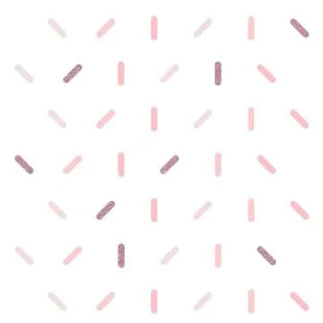 Sprinkles in Shade of Pink with Glitter Wall Decals 132pcs 2.9" - Rooms and Stickers