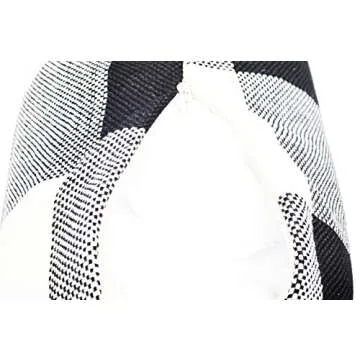 Foucome 18" Cotton Linen Tartan Plaid Pillow Cases Set of 2