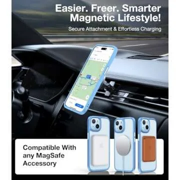 TORRAS Magnetic iPhone 14/15 Case - Slim & Shockproof