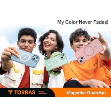 TORRAS Magnetic iPhone 14/15 Case - Slim & Shockproof