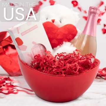 MagicWater Red Crinkle Cut Paper Shred Filler 2 oz for Gifts