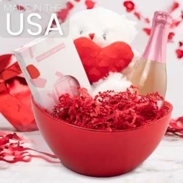 MagicWater Red Crinkle Cut Paper Shred Filler 2 oz for Gifts